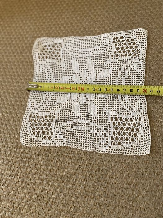 Quadrados Crochet feitos à mão,são 33,para fazer toalha.