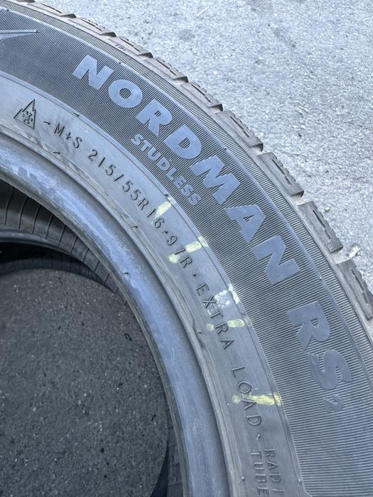 Шини 215 55 16 97R XL Nokian Nordman RS2 комплект