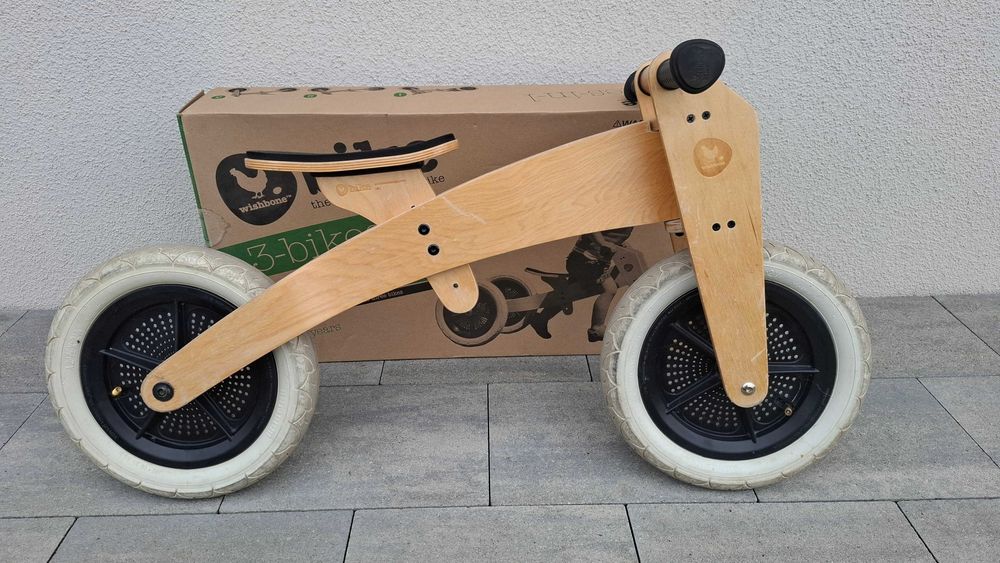 Wishbone bike 3w1 rowerek biegowy NATURAL najniższy !!!
