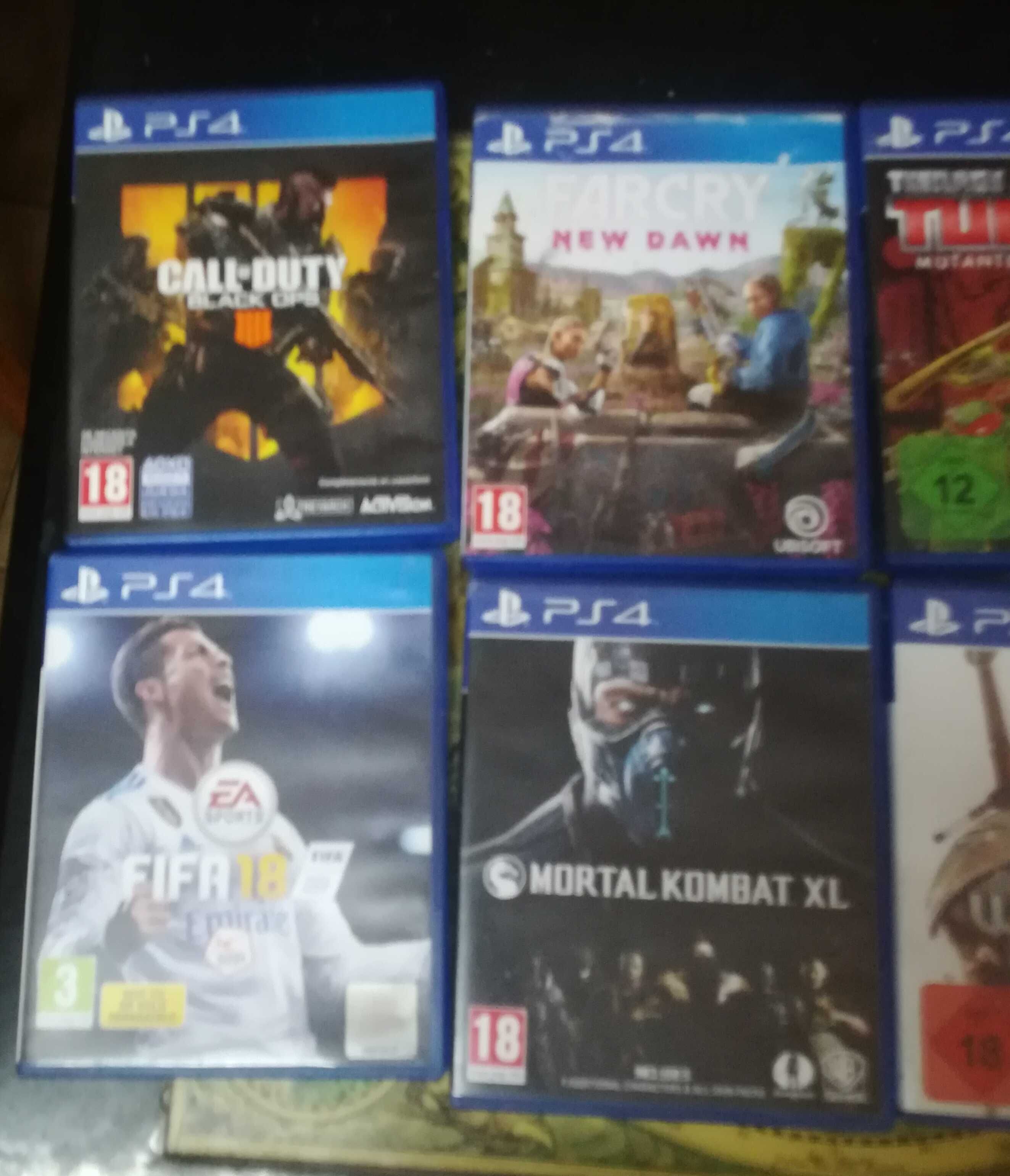 45€ tudo. Jogos da Playstation 3 e 4 em óptimo estado