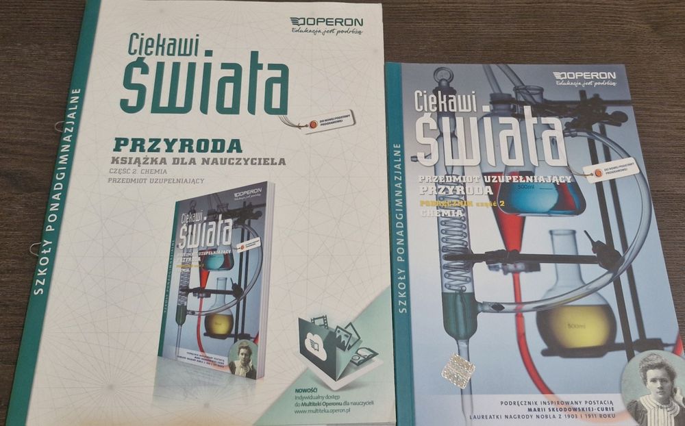 Chemia 2, Ciekawi Świata, podręcznik +książka nauczyciela, OPERON_NOWE