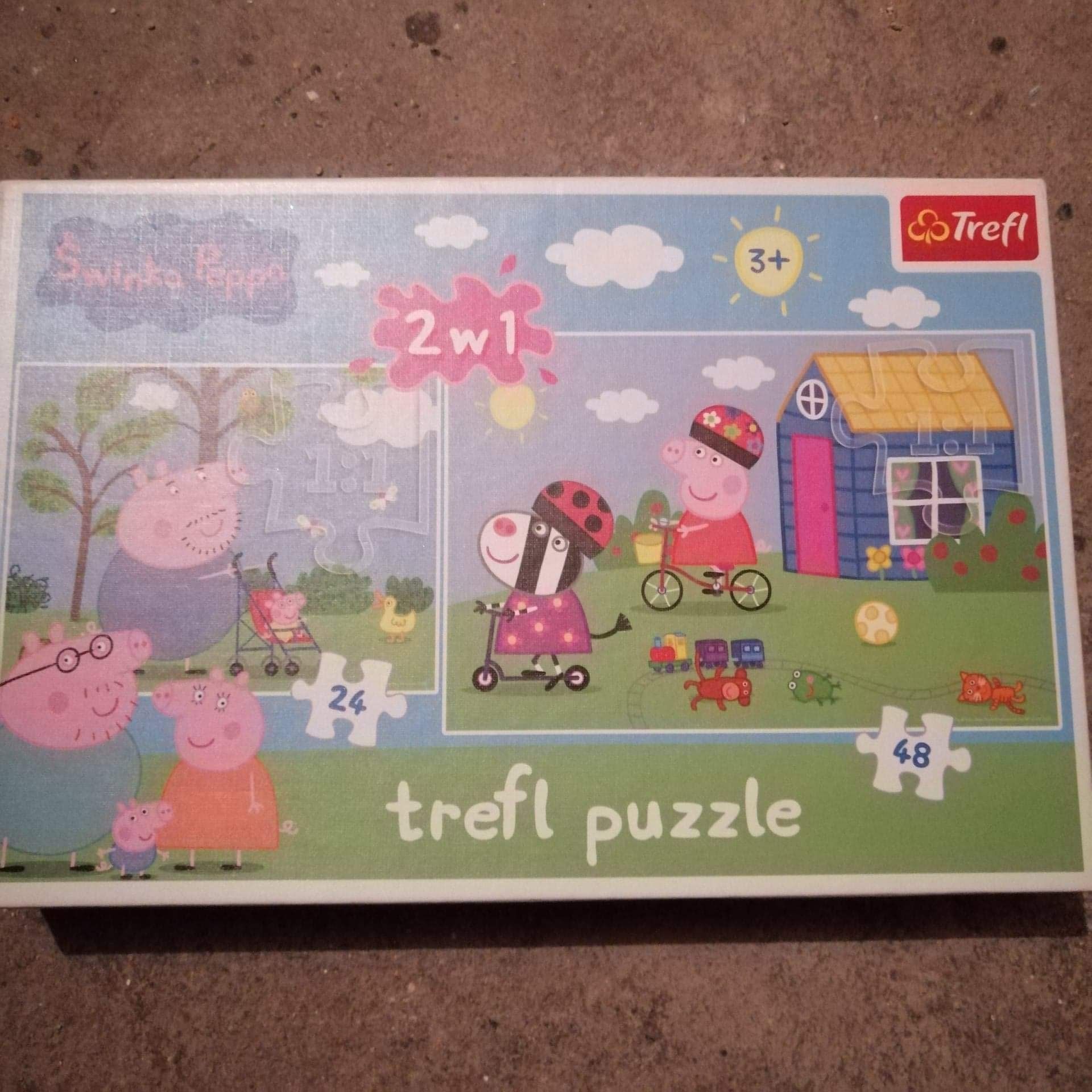 Puzzle dla dziecka Świnka Pepa