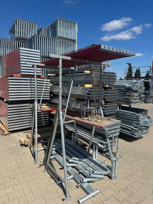Rusztowanie elewacyjne Plettac P70 8,5x6/51m2 nie używane NOWE fasada