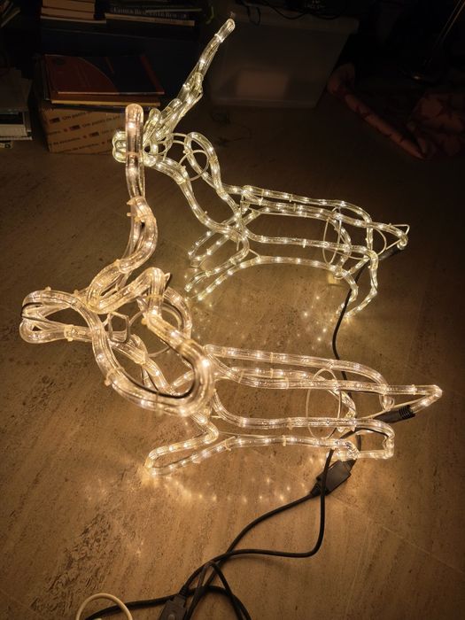 Decoração de Natal - Rena eléctrica para interior ou exterior