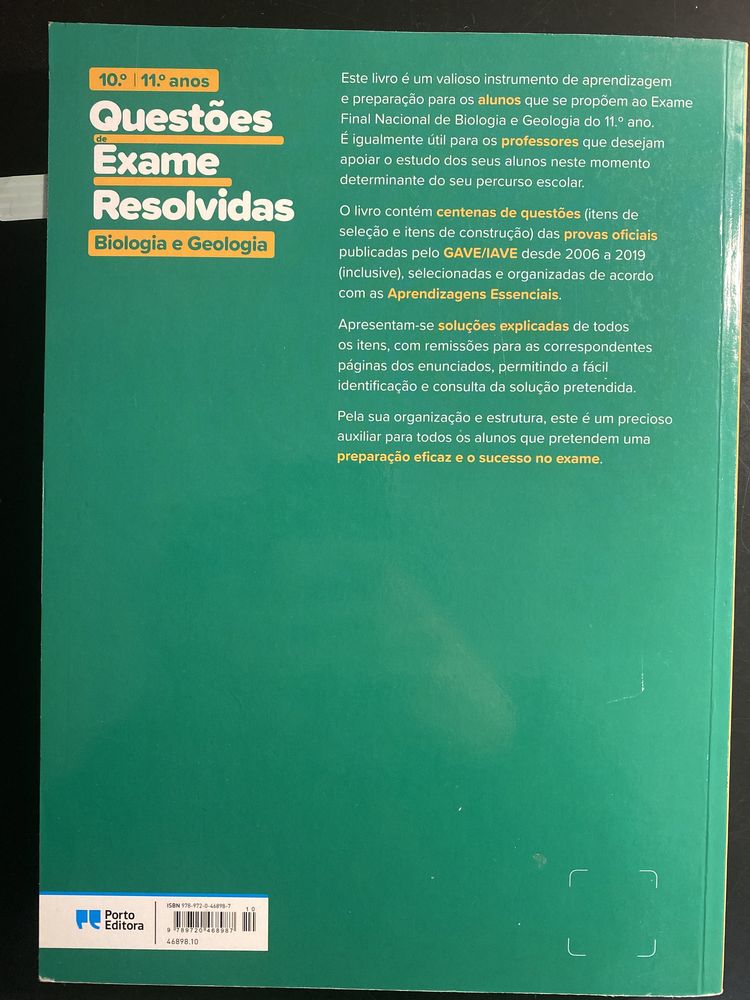 Livro Preparação Exames 11°ano Biologia e Geologia