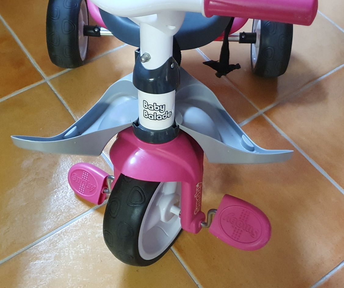Triciclo Baby Balade Plus Rosa da Smoby