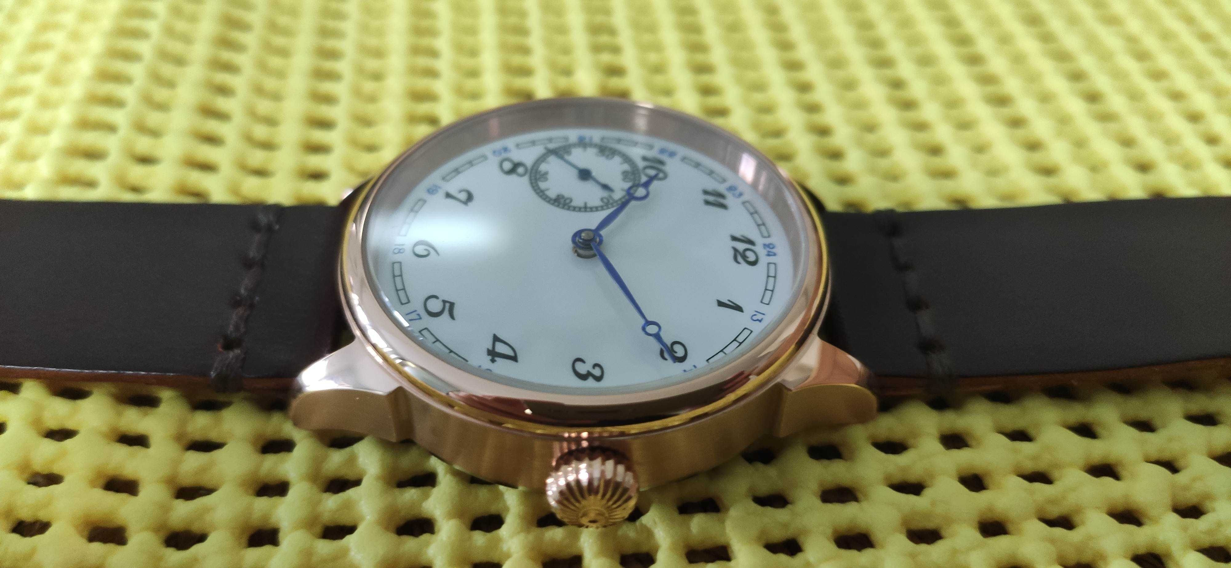 Relógio mecânico de corda manual 42mm