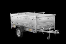 Przyczepka 230x125 UNITRAILER GARDEN 230 KIPP z burtami BIS i pokrywą