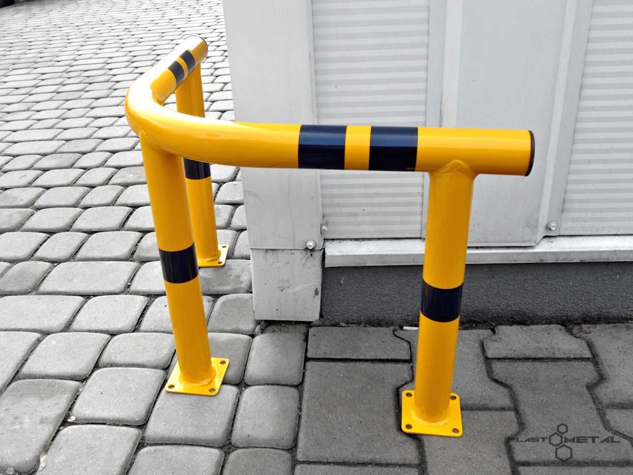 Słupek chodnikowy parkingowy słup stalowy blokujący wjazd bariera stal