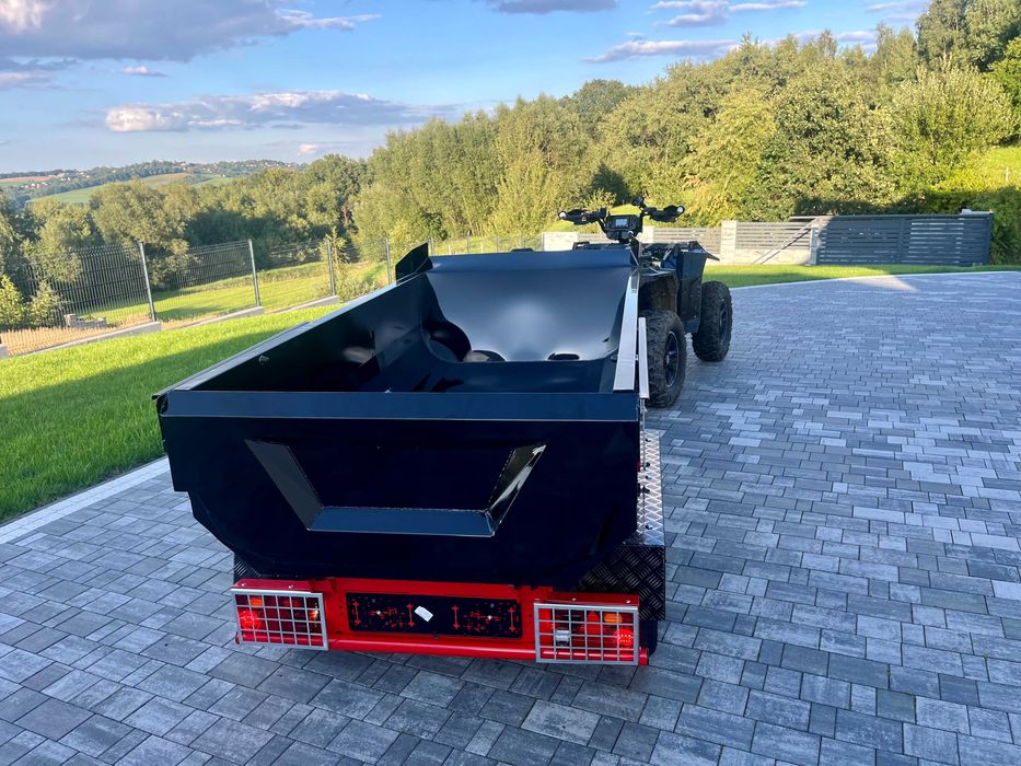 Przyczepka wywrotka hydrauliczna, do samochodu , quada , rejestracja