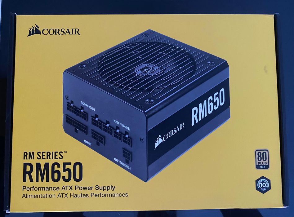 Fonte modular Corsair RM650 Gold