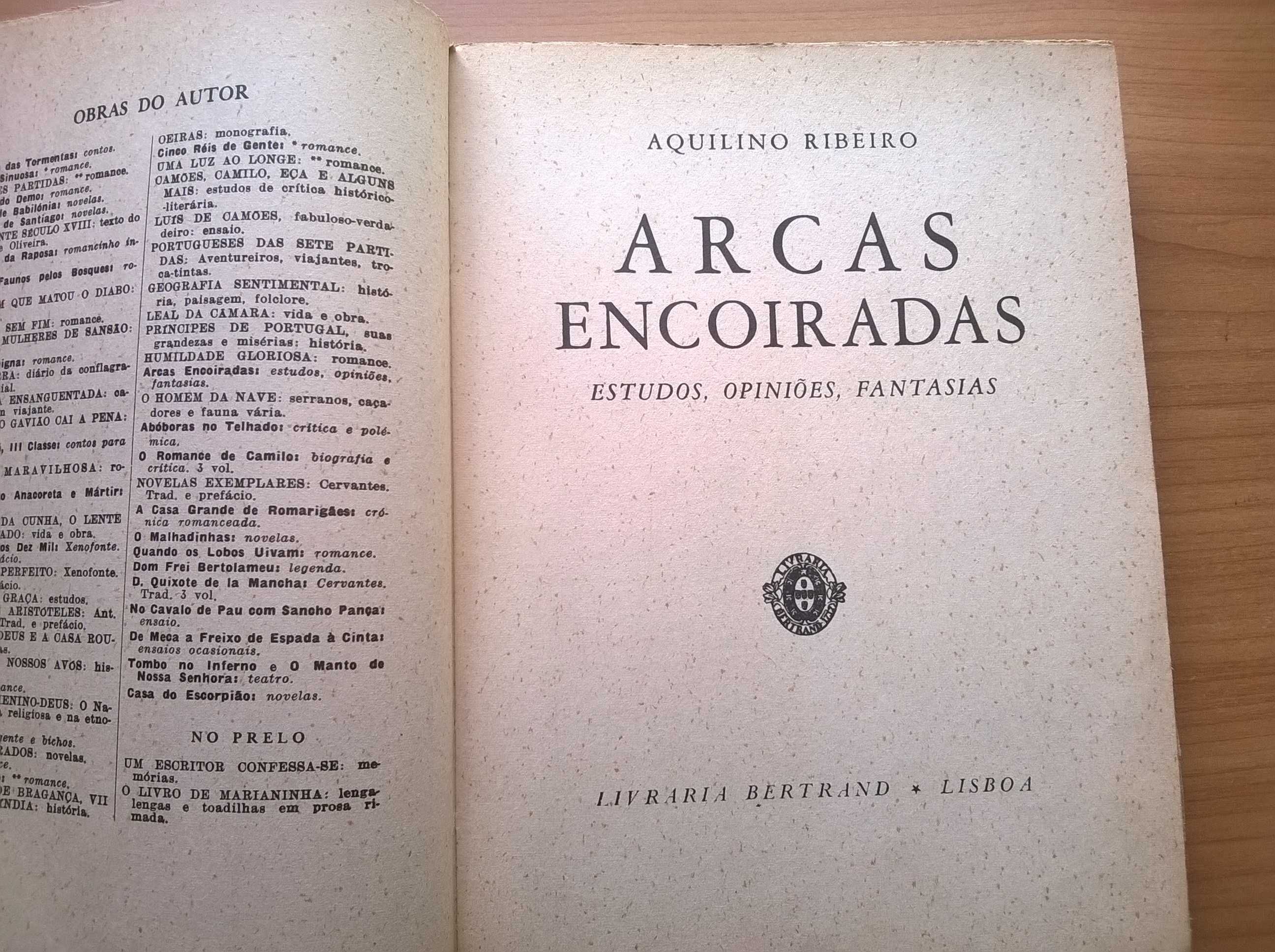 "Arcas Encoiradas" (1.ª edição) - Aquilino Ribeiro