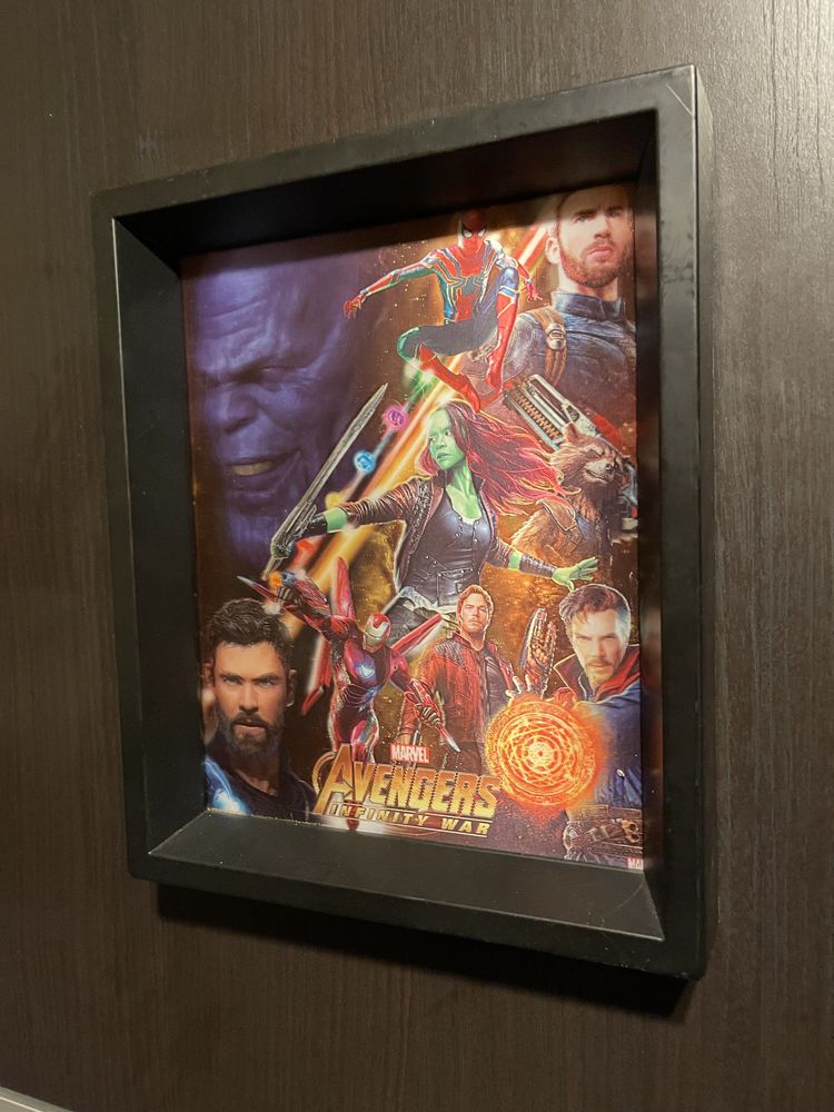 Vingadores poster Guerra do Infinito 3D Lenticular Marvel