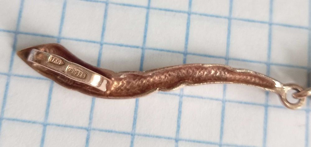 Вінтажний Підвіс кулон з камнем Срібло 925 Позолота. Аквамарин. Вінтаж