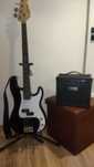 Tanio!!! Okazja !! Gitara basowa Chateau PB01BK i wzmacniacz LANEY