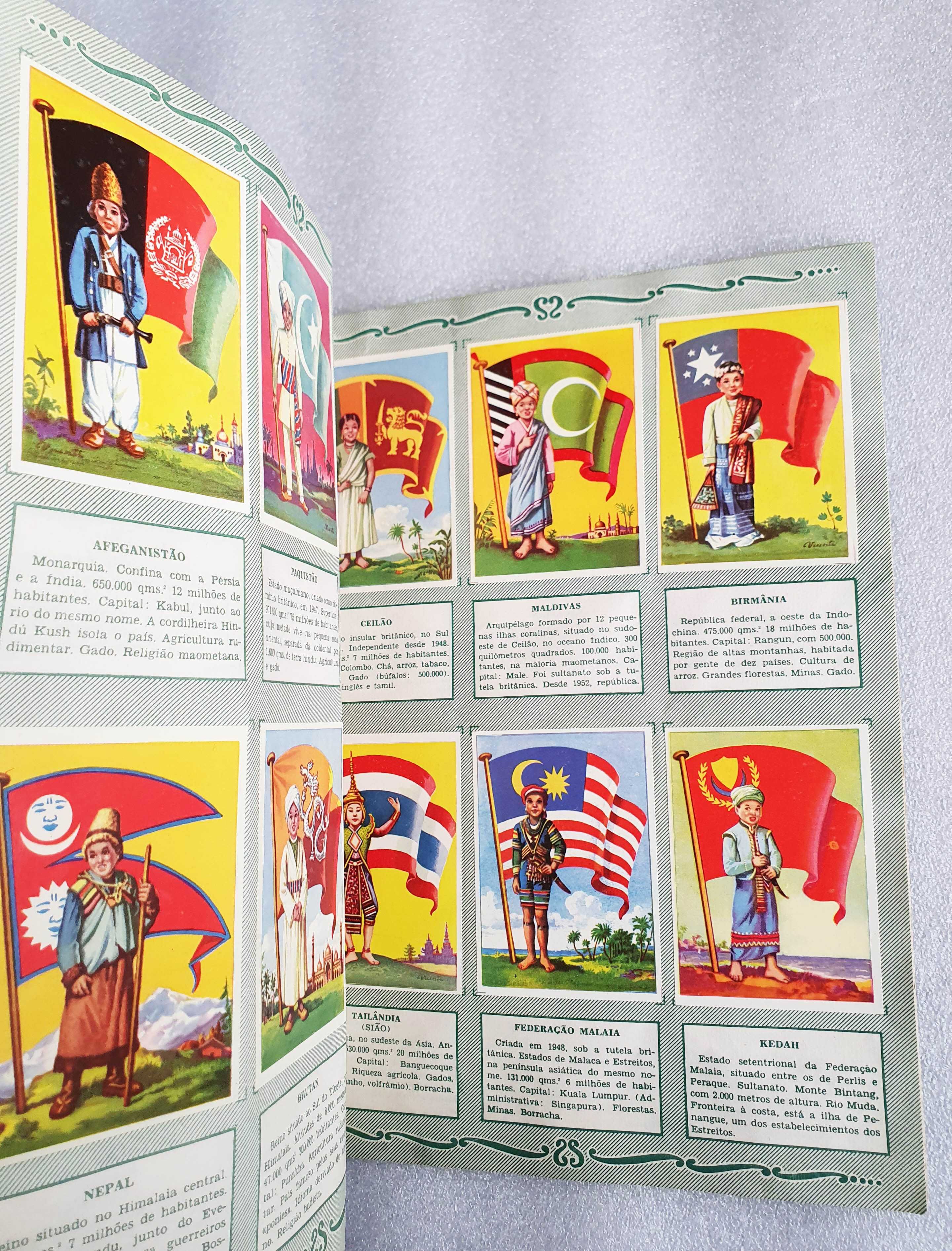 Antiga Caderneta Completa "Bandeiras do Universo" ~ 1958 ~ RARA