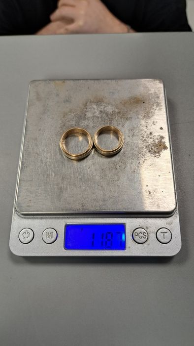 Złote obrączki - próba 585