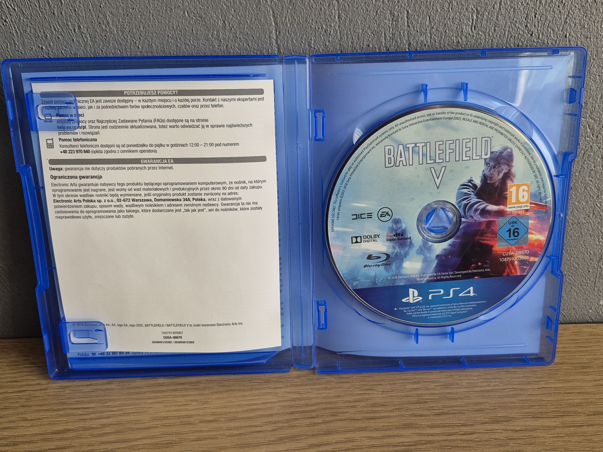 Gra na PlayStation 4 BATTLEFIELD V