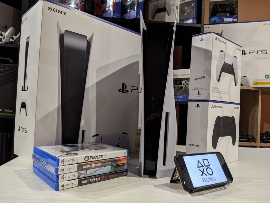 Магазин! Sony PlayStation 5 825GB BluRay! + Гарантия + Игрі