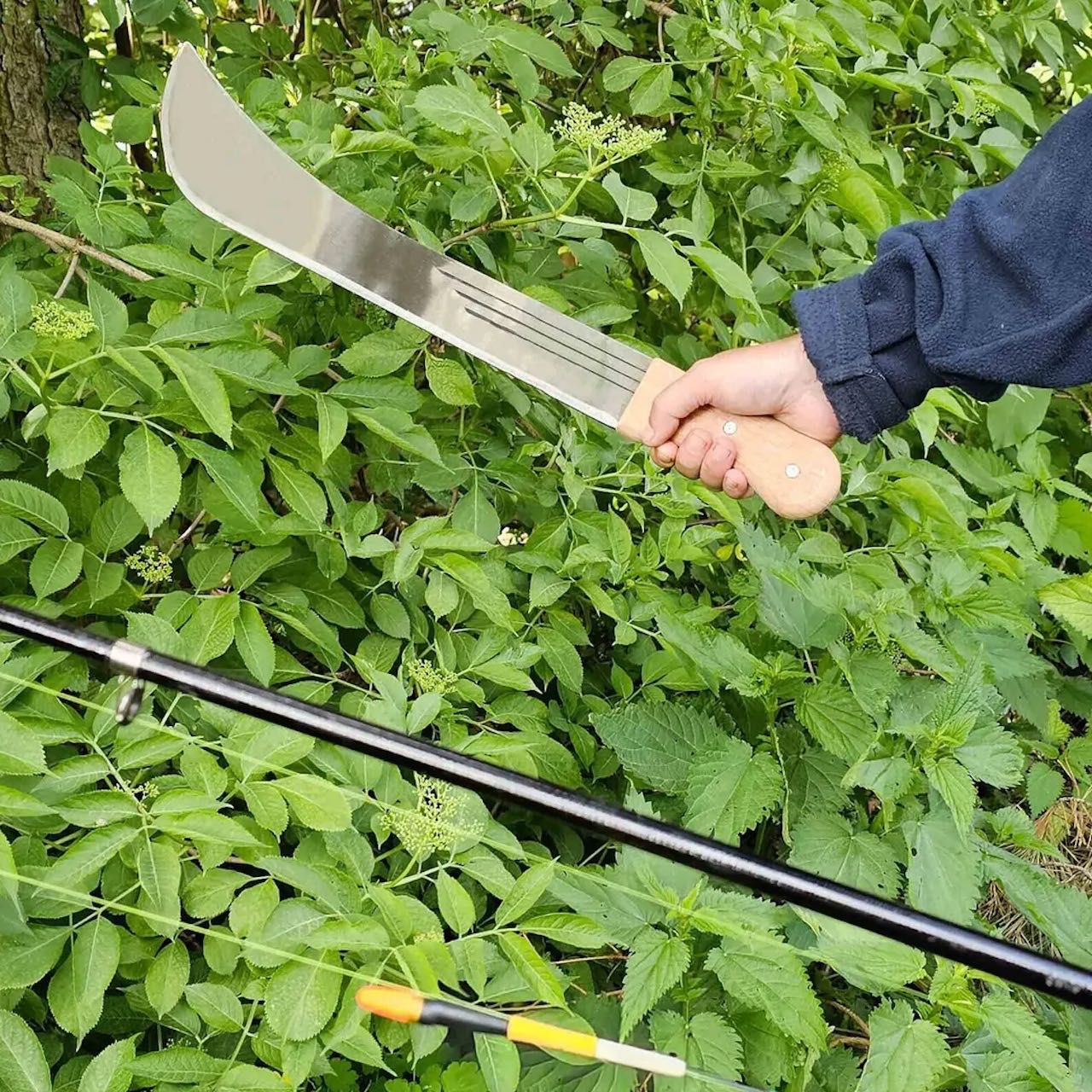 MACZETA HARTOWANA XL Ogrodowa Karczownik 55cm Nóż Bagnet Wytrzymała