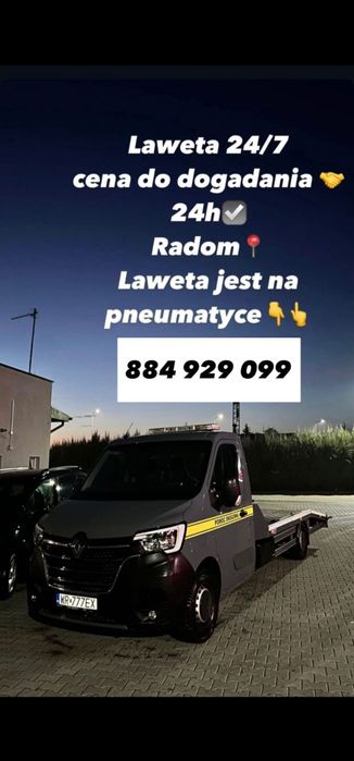 Usługi laweta 24/7 (Radom)