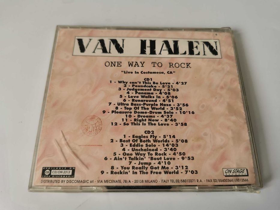 Van Halen One Way To Rock 2 x CD (cd84)