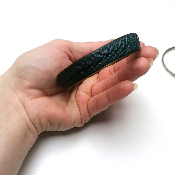 Zielona bransoletka Vintage Unikat PRL