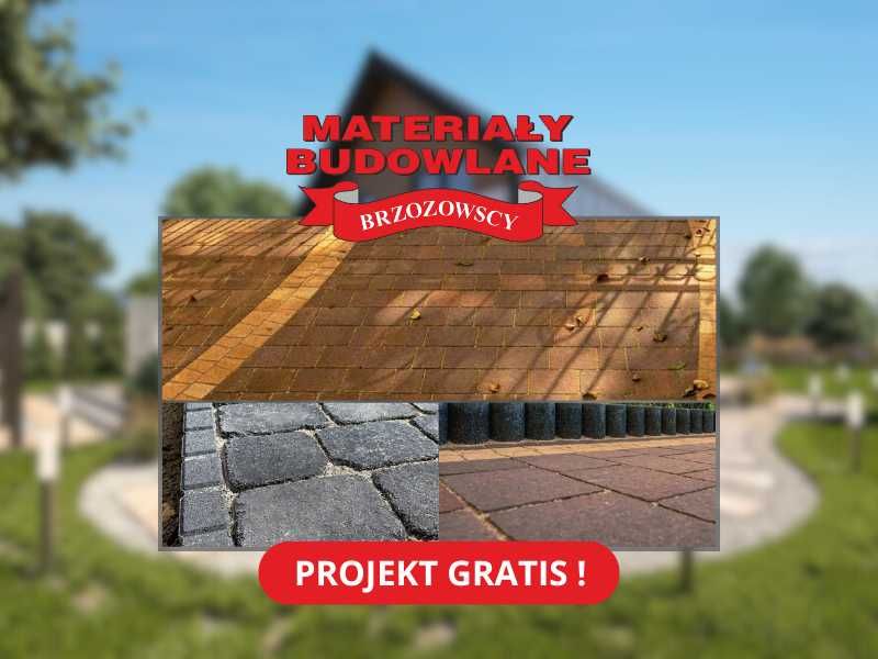 Kostka brukowa BRUK RAWICKI 6cm chodnik podjazd parking PROJEKT GRATIS