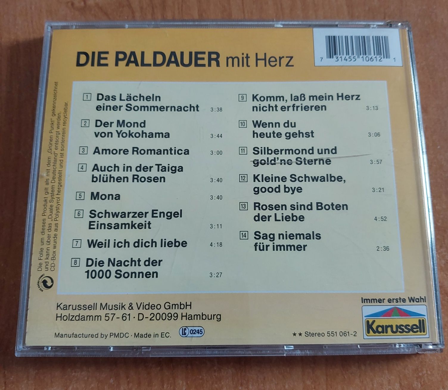 Die Paldauer mit Herz niemieckie przeboje płyta CD