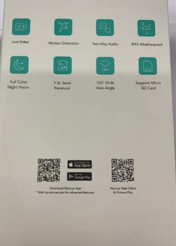 Kamera z karmnikiem dla ptaków NETVUE by Birdfy Smart