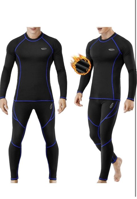 Чоловіча термобілизна з флісовою підкладкою, розмір L