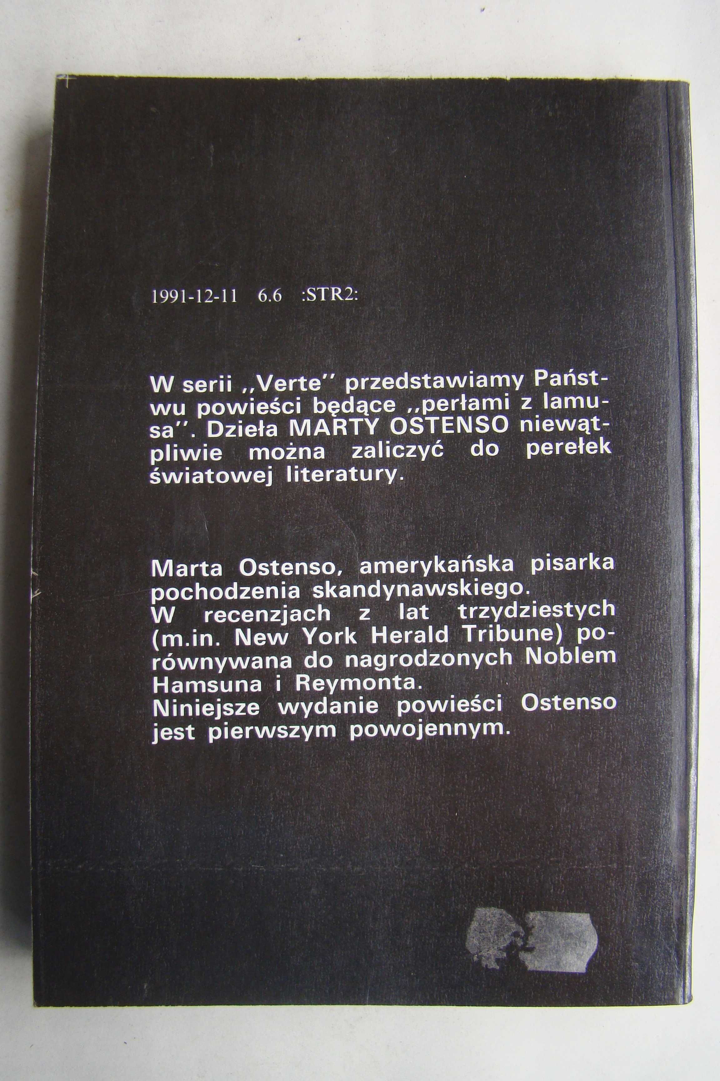 Korzeń mandragory + Krzyk dzikich gęsi - Marta Ostenso