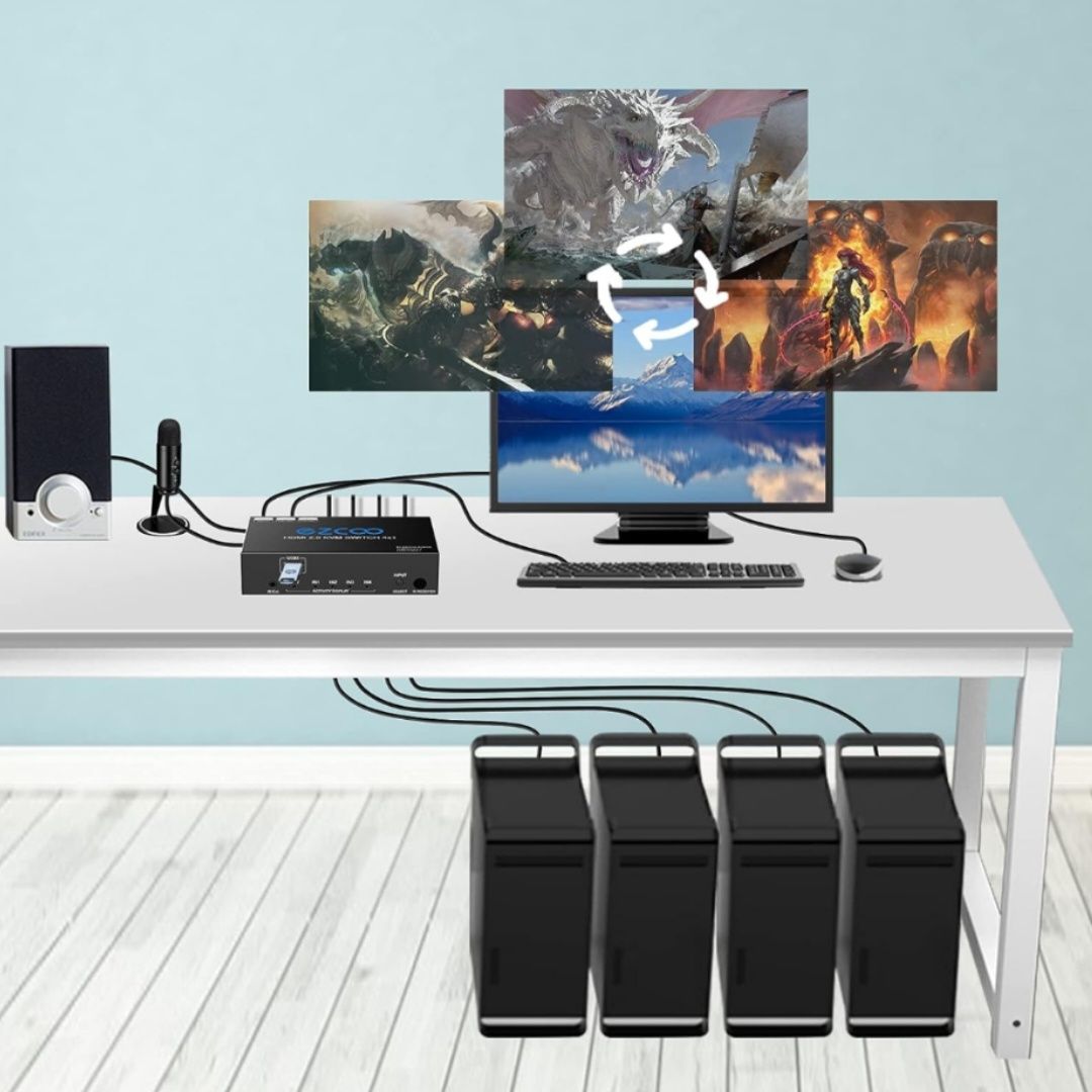 KVM HDMI світч, перемикач