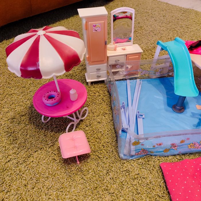 Басейн для ляльок барбі лол меблі іграшки для дівчинки