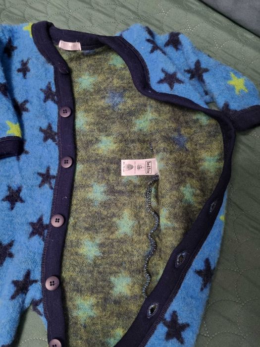 Kombinezon pajac wełniany merino 70 cm