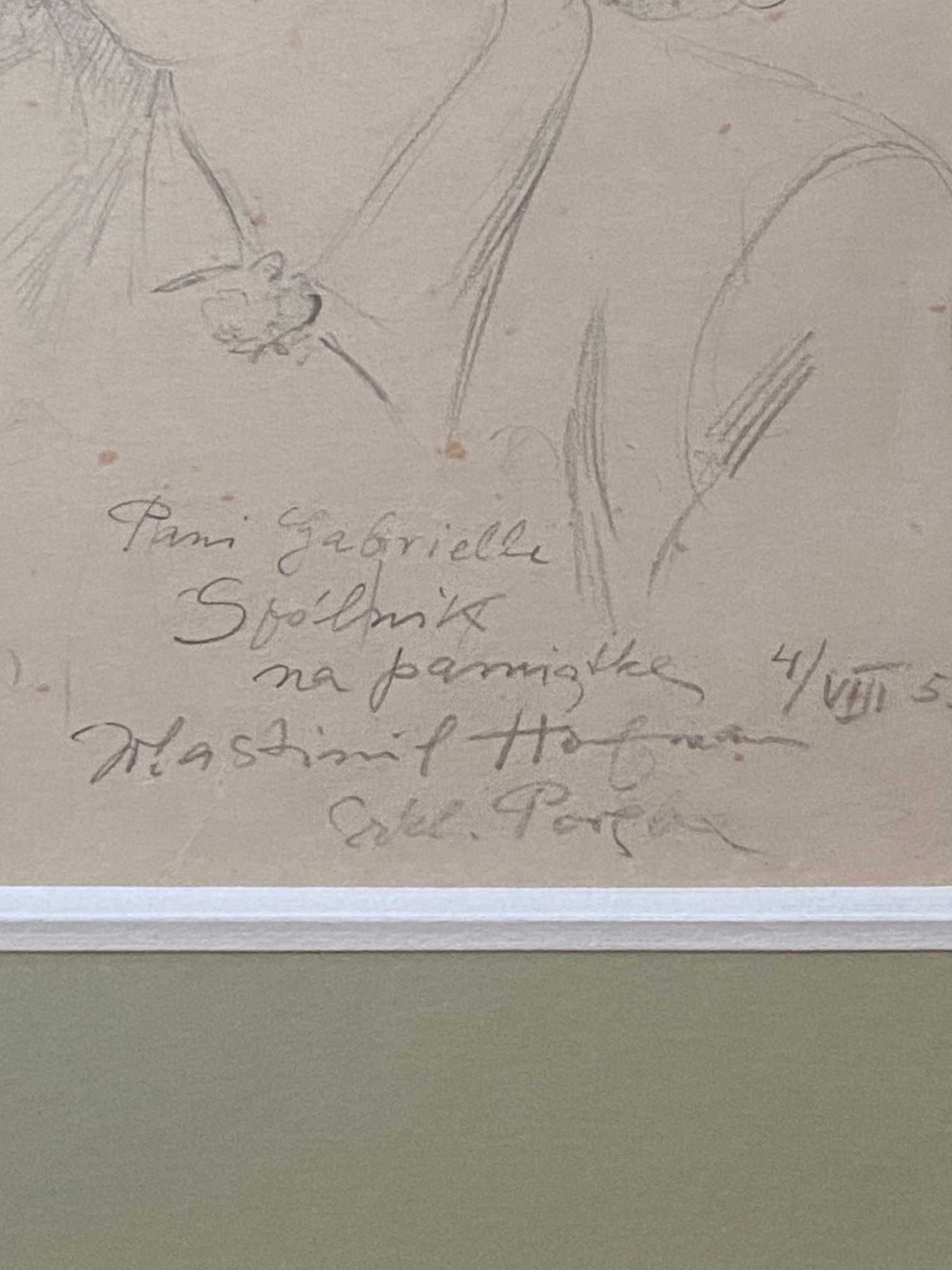 Wlastimil Hofman "Portret Gabrieli Spólnik" CERTYFIKAT AUTENTYCZNOŚCI
