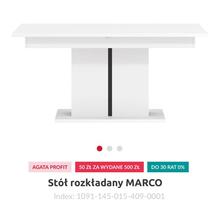 Stół rozkladany MARCO 160/200cm 90cm 75cm