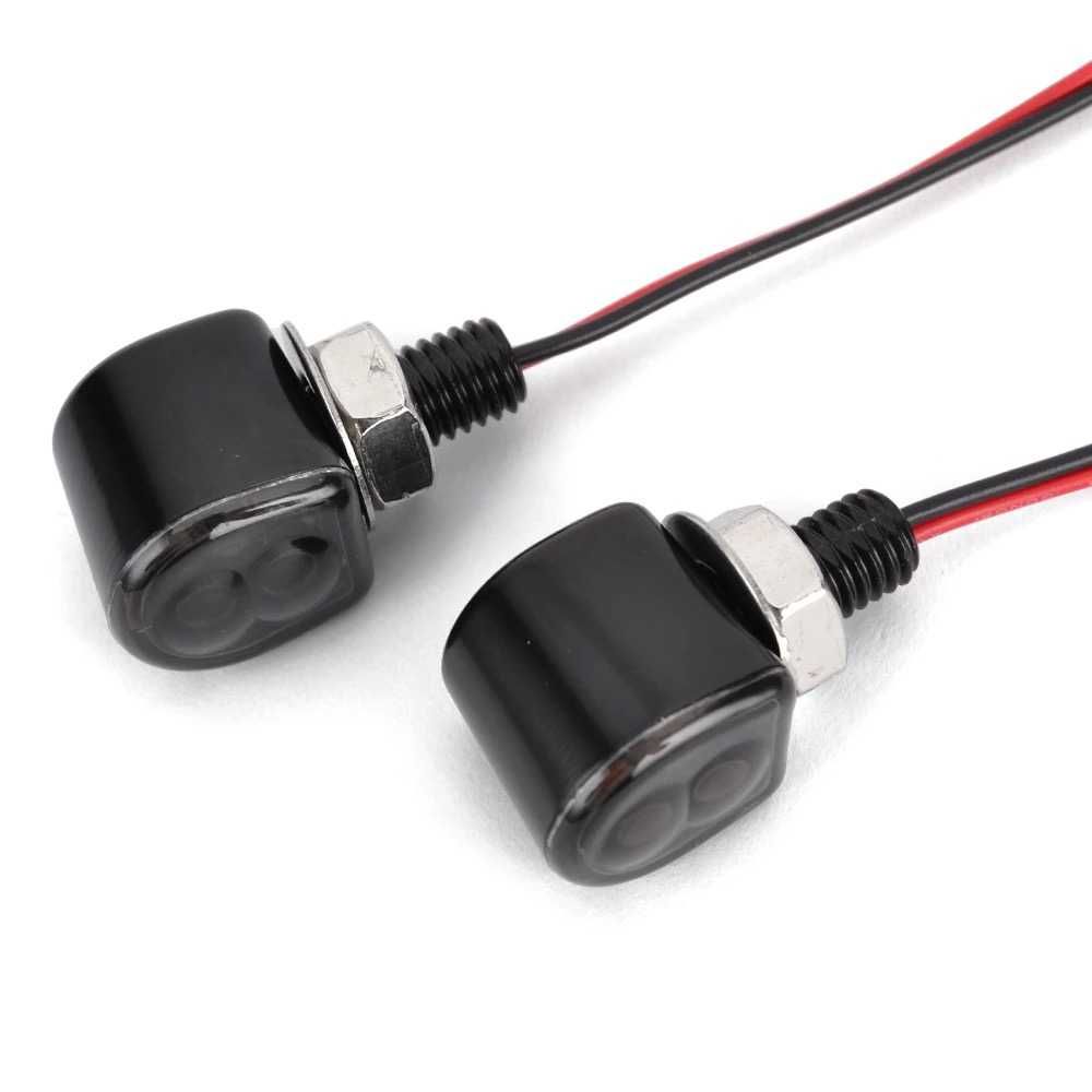 Par piscas minimalistas âmbar LED alumínio