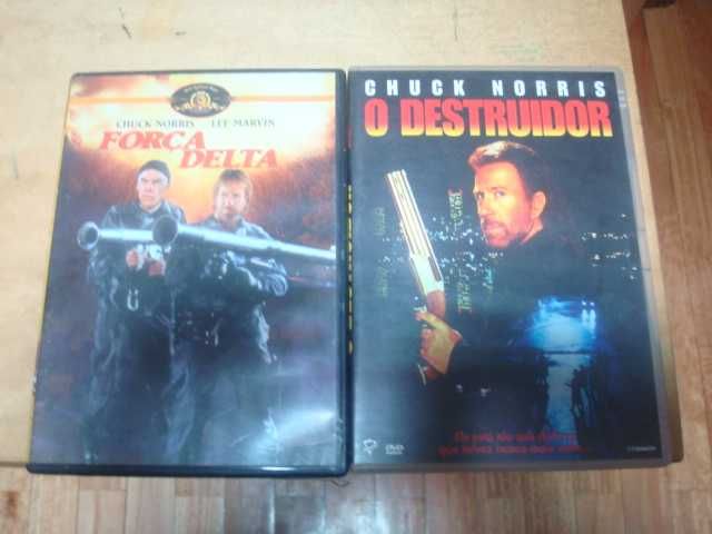 7 dvds originais chuck norris,