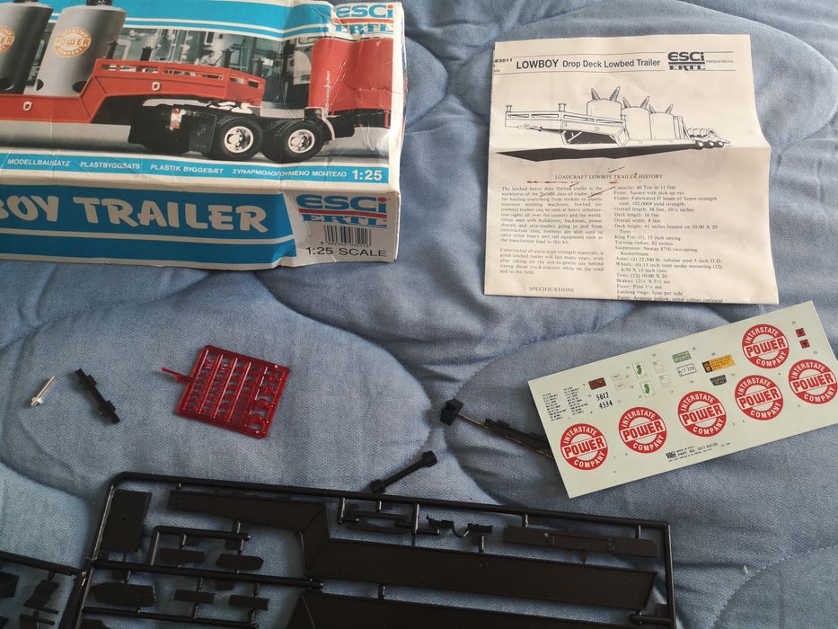 Kit Plástico Lowboy Trailer 1:25 - ESCI/ERTL (Raro!)