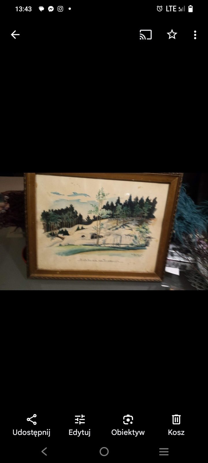 Obraz akwarela z 1931 roku