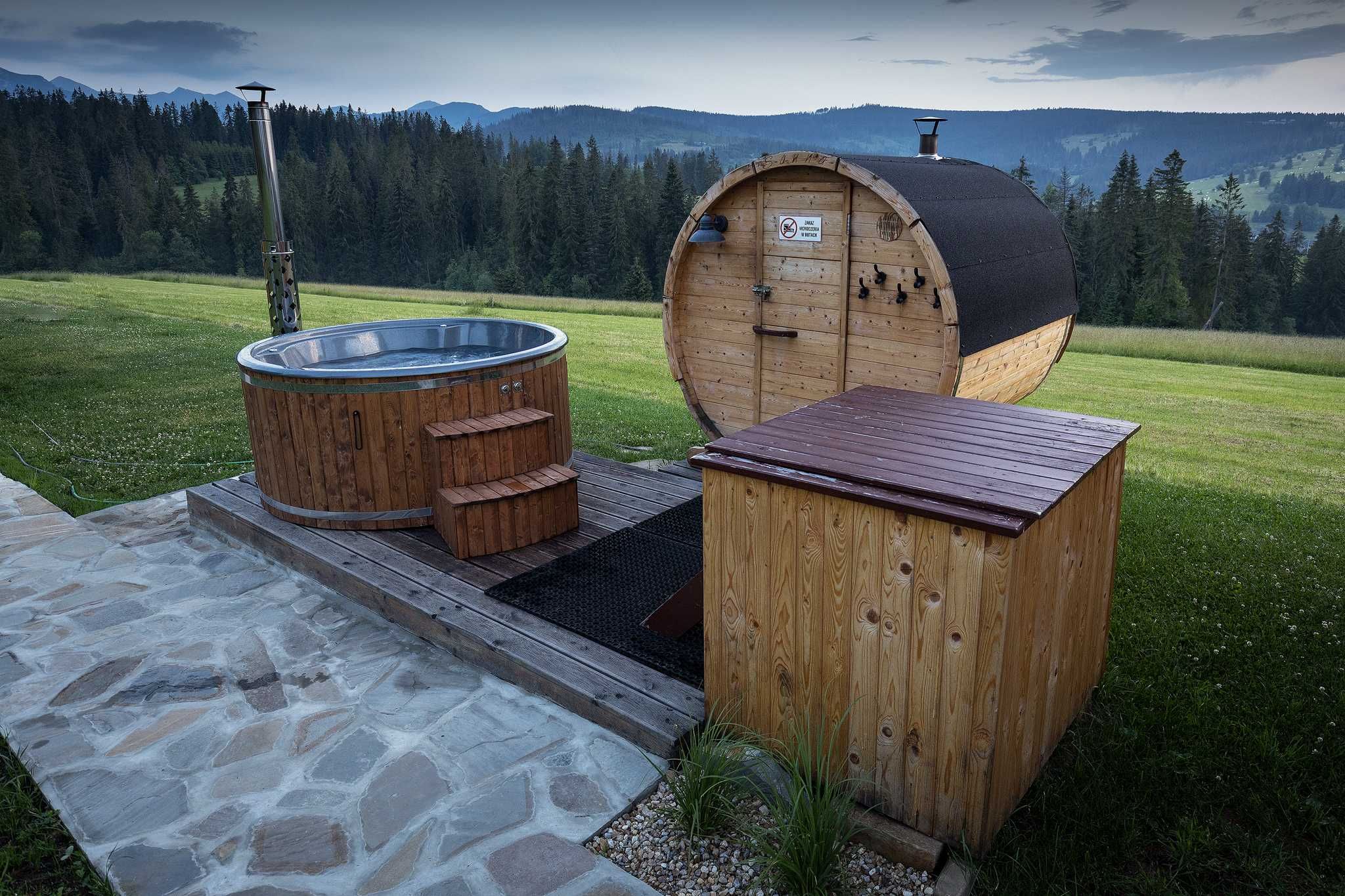 Wakacje klimatyzowane domki góry jacuzzi sauna 13km Zakopane termy