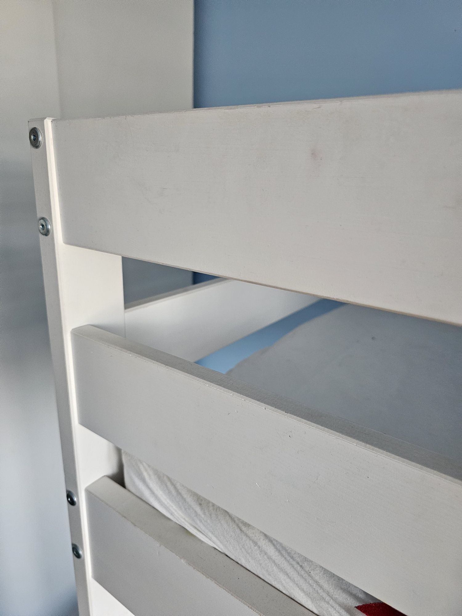 Łóżko piętrowe Ikea białe