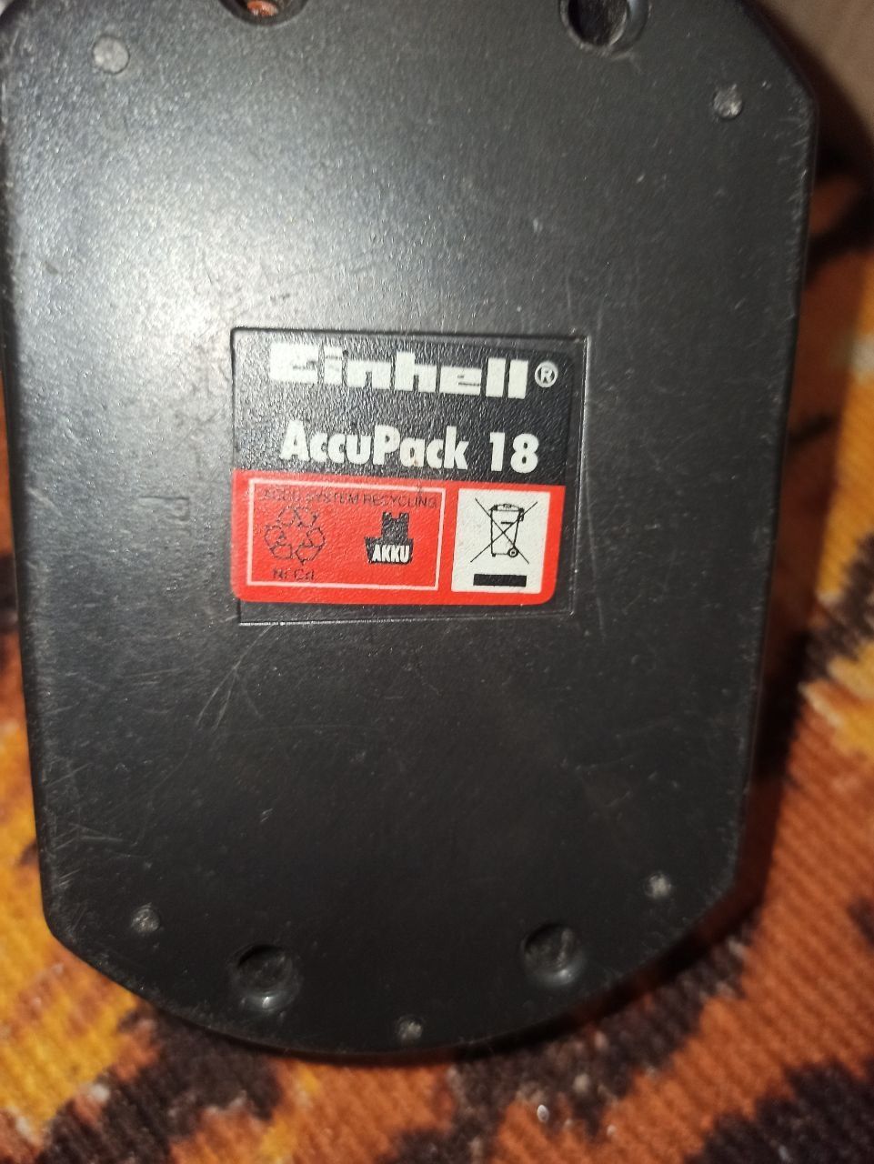 Аккумулятор для шуруповерта EINHELL 18v (18В) (NiCd) каблук
Шуруповёрт