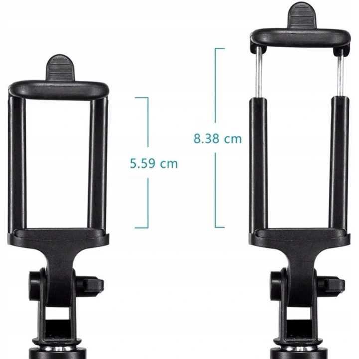 STATYW NA APARAT telefon stojak tripod 103cm uchwyt do zdjęć z pilotem