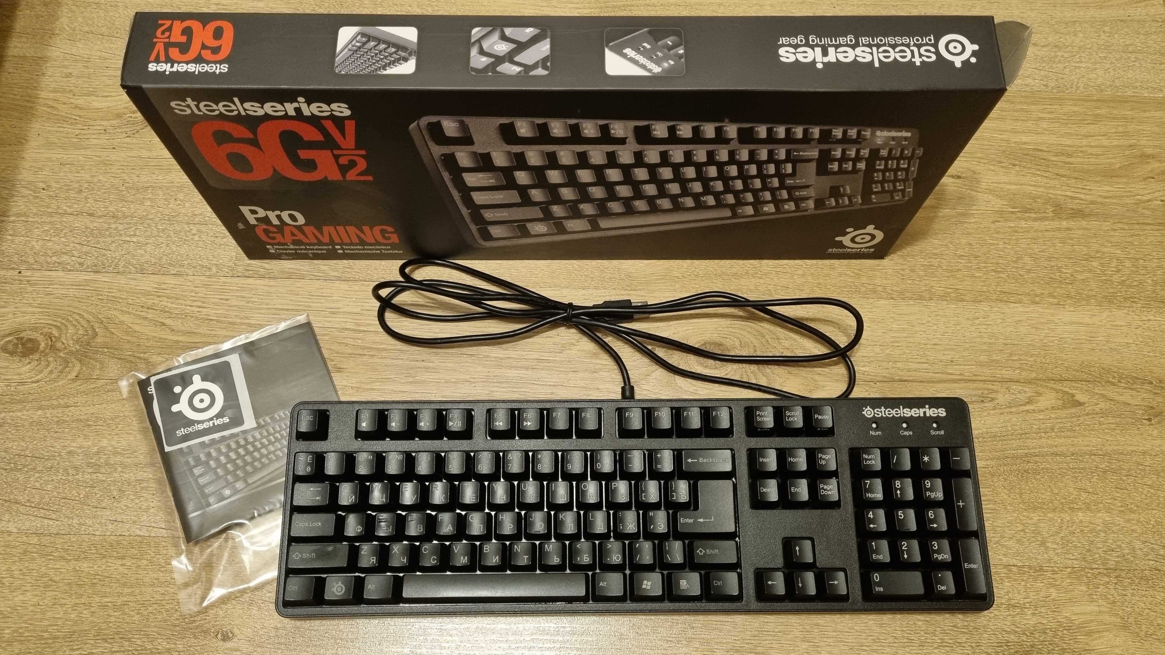 Механічна клавіатура SteelSeries 6G v2, перемикачі Black