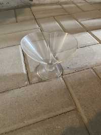 Szklany wazon w kształcie serca podstawka półmisek prl retro vintage