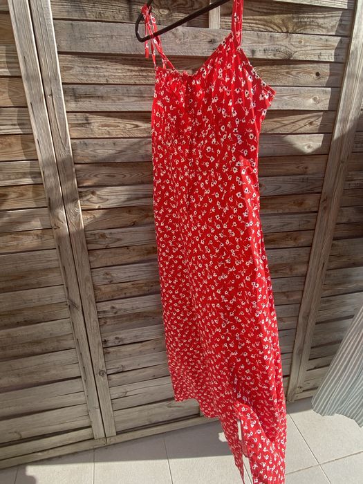 Vestido Midi Vermelho da SHEIN