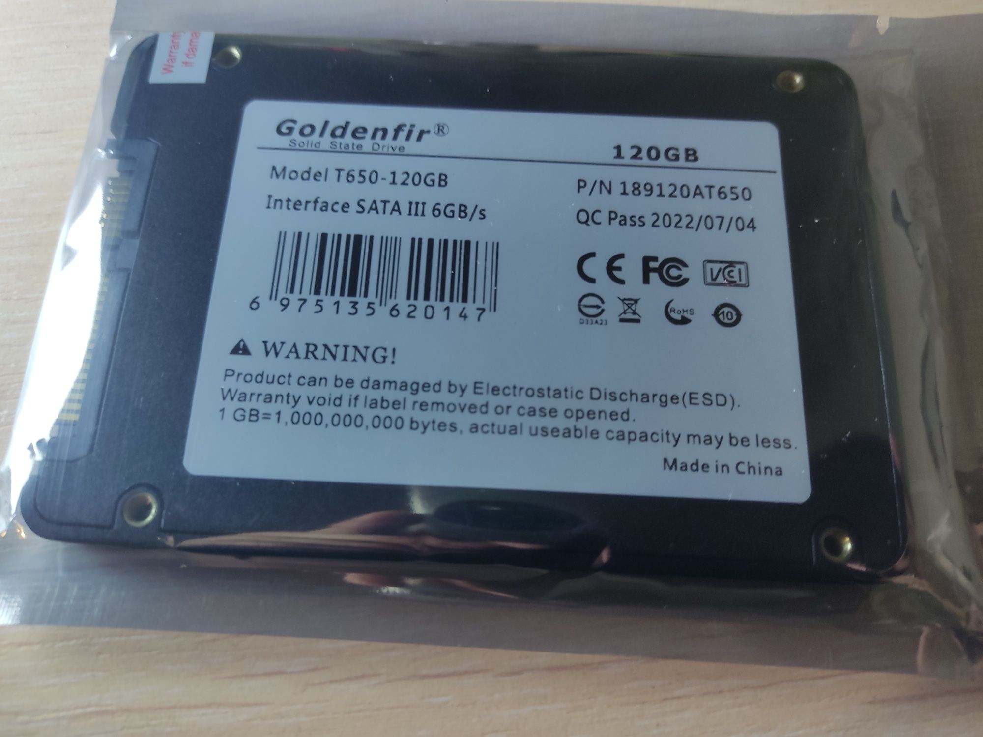 Goldenfir SSD диск  120GB