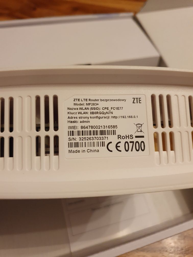 Router ZTE MF283+ nowy
